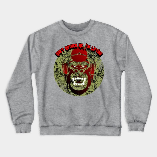 Don't Bother Me, I'm Lifting Graphic Crewneck Sweatshirt by CTJFDesigns